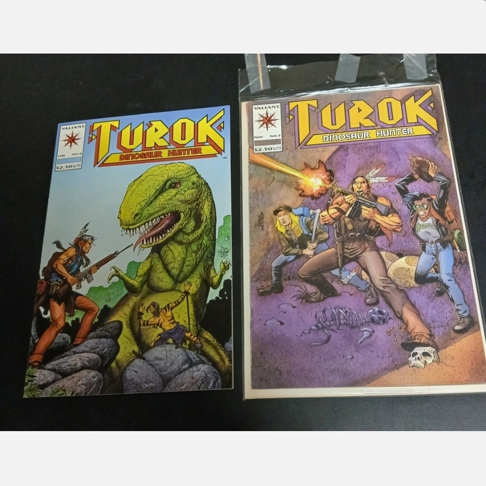 Turok, Dinosaur Hunter #5 and 8 (Valiant Comics November 1993)